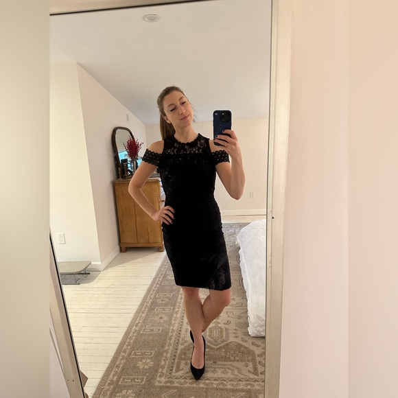 Mademoiselle Philip Marc Lace Cocktail Dress 0022 - Picture 1 of 6